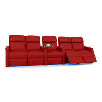 Sienna Italian Leather Spacesaver Home Theater Seating