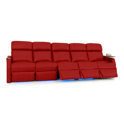 Sienna Italian Leather Spacesaver Home Theater Seating