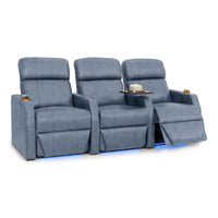 Sienna Italian Leather Spacesaver Home Theater Seating