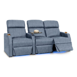 Sienna Italian Leather Spacesaver Home Theater Seating