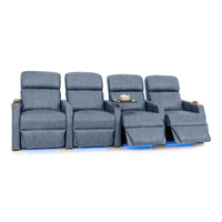 Sienna Italian Leather Spacesaver Home Theater Seating
