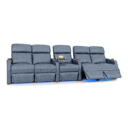 Sienna Italian Leather Spacesaver Home Theater Seating