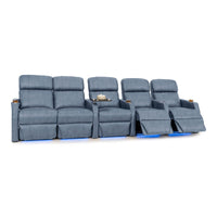 Sienna Italian Leather Spacesaver Home Theater Seating