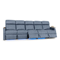 Sienna Italian Leather Spacesaver Home Theater Seating