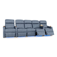 Sienna Italian Leather Spacesaver Home Theater Seating