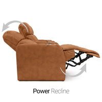 Sienna Italian Leather Spacesaver Home Theater Seating Single Recliner