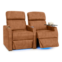 Sienna Italian Leather Spacesaver Home Theater Seating