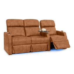 Sienna Italian Leather Spacesaver Home Theater Seating