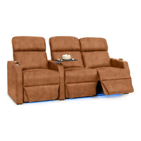 Sienna Italian Leather Spacesaver Home Theater Seating