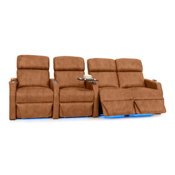 Sienna Italian Leather Spacesaver Home Theater Seating