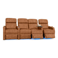 Sienna Italian Leather Spacesaver Home Theater Seating