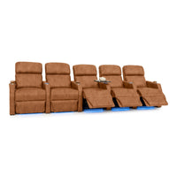 Sienna Italian Leather Spacesaver Home Theater Seating