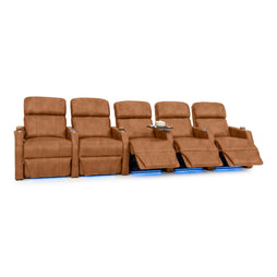 Sienna Italian Leather Spacesaver Home Theater Seating