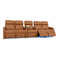 Sienna Italian Leather Spacesaver Home Theater Seating