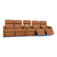 Sienna Italian Leather Spacesaver Home Theater Seating