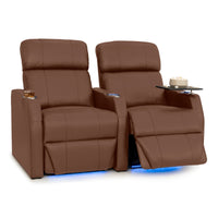 Sienna Italian Leather Spacesaver Home Theater Seating