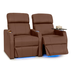 Sienna Italian Leather Spacesaver Home Theater Seating