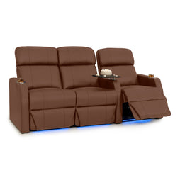 Sienna Italian Leather Spacesaver Home Theater Seating