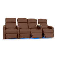 Sienna Italian Leather Spacesaver Home Theater Seating