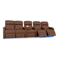 Sienna Italian Leather Spacesaver Home Theater Seating