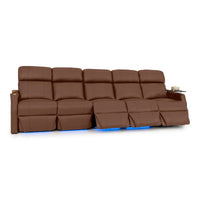 Sienna Italian Leather Spacesaver Home Theater Seating