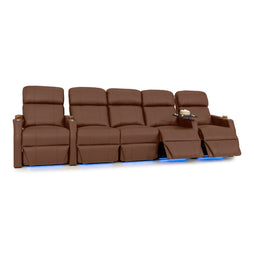 Sienna Italian Leather Spacesaver Home Theater Seating