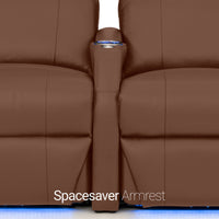 Sienna Italian Leather Spacesaver Home Theater Seating Single Recliner