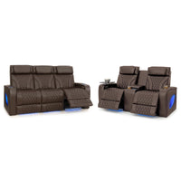 Armada LT HeatZeroᵀᴹ Italian Leather Home Theater Sofa & Loveseat