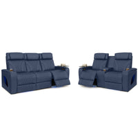 Armada LT HeatZeroᵀᴹ Italian Leather Home Theater Sofa & Loveseat