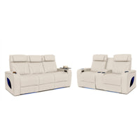 Armada LT HeatZeroᵀᴹ Italian Leather Home Theater Sofa & Loveseat