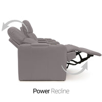 Venetian Italian Leather Home Theater Seating Single Recliner