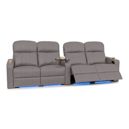 Venetian Italian Leather Home Theater Seating