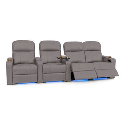 Venetian Italian Leather Home Theater Seating