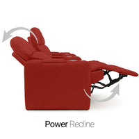Venetian Italian Leather Home Theater Seating Single Recliner