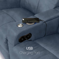 Venetian Italian Leather Home Theater Seating Single Recliner