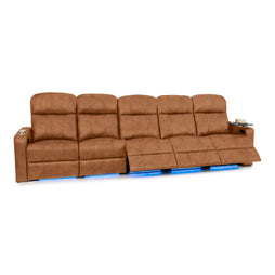 Venetian Italian Leather Home Theater Seating