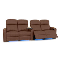 Venetian Italian Leather Home Theater Seating