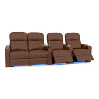 Venetian Italian Leather Home Theater Seating