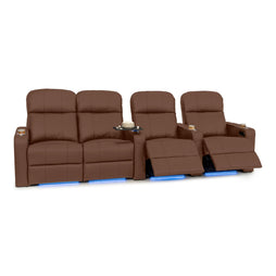 Venetian Italian Leather Home Theater Seating