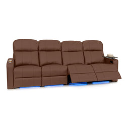 Venetian Italian Leather Home Theater Seating
