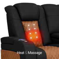 Anthem LT HeatZeroᵀᴹ Italian Leather Home Theater Loveseat