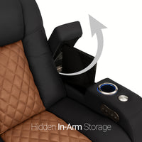Anthem LT HeatZeroᵀᴹ Italian Leather Home Theater Loveseat