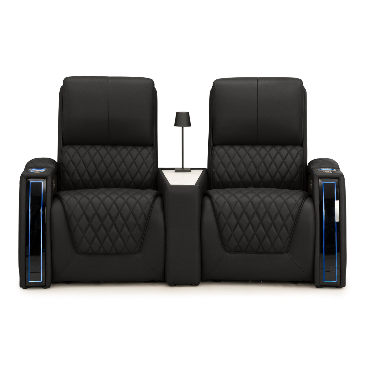 Apex CoolZeroᵀᴹ Wedge Console Italian Leather Home Theater Seats