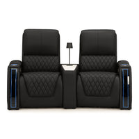 Apex CoolZeroᵀᴹ Wedge Console Italian Leather Home Theater Seats