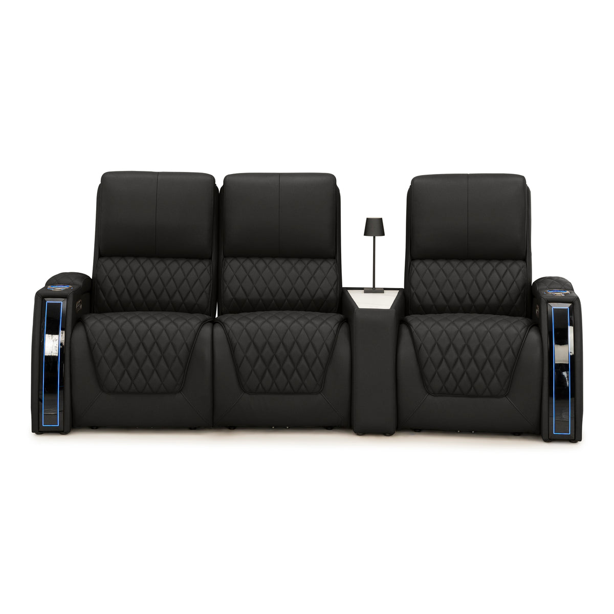 Apex CoolZeroᵀᴹ Wedge Console Italian Leather Home Theater Seats