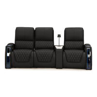 Apex CoolZeroᵀᴹ Wedge Console Italian Leather Home Theater Seats