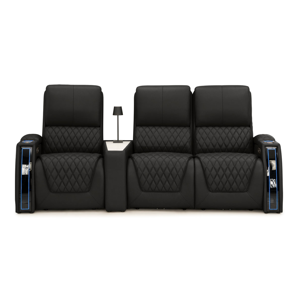 Apex CoolZeroᵀᴹ Wedge Console Italian Leather Home Theater Seats