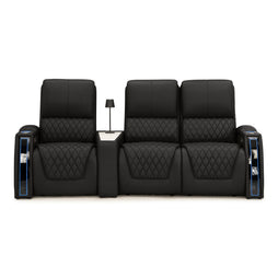 Apex CoolZeroᵀᴹ Wedge Console Italian Leather Home Theater Seats