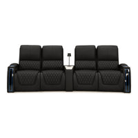 Apex CoolZeroᵀᴹ Wedge Console Italian Leather Home Theater Seats