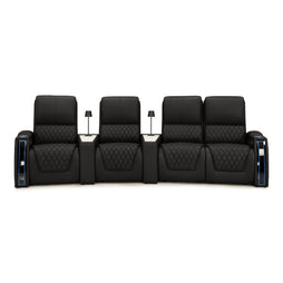 Apex CoolZeroᵀᴹ Wedge Console Italian Leather Home Theater Seats